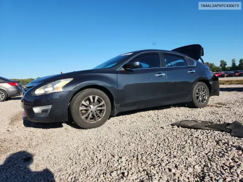 1N4AL3APXFC430673 — 2015 Nissan Altima, Передняя часть, фото до ремонта