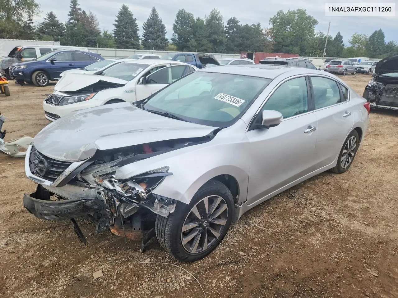 2016 Nissan Altima 2.5 Sl VIN 1N4AL3APXGC111260 фото 1