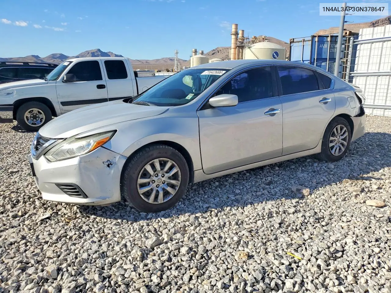2016 Nissan Altima 2.5 S VIN 1N4AL3AP3GN378647 фото 1