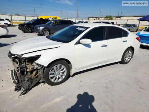 1N4AL3AP0GN382803 — 2016 Nissan Altima, Передняя часть, фото до ремонта