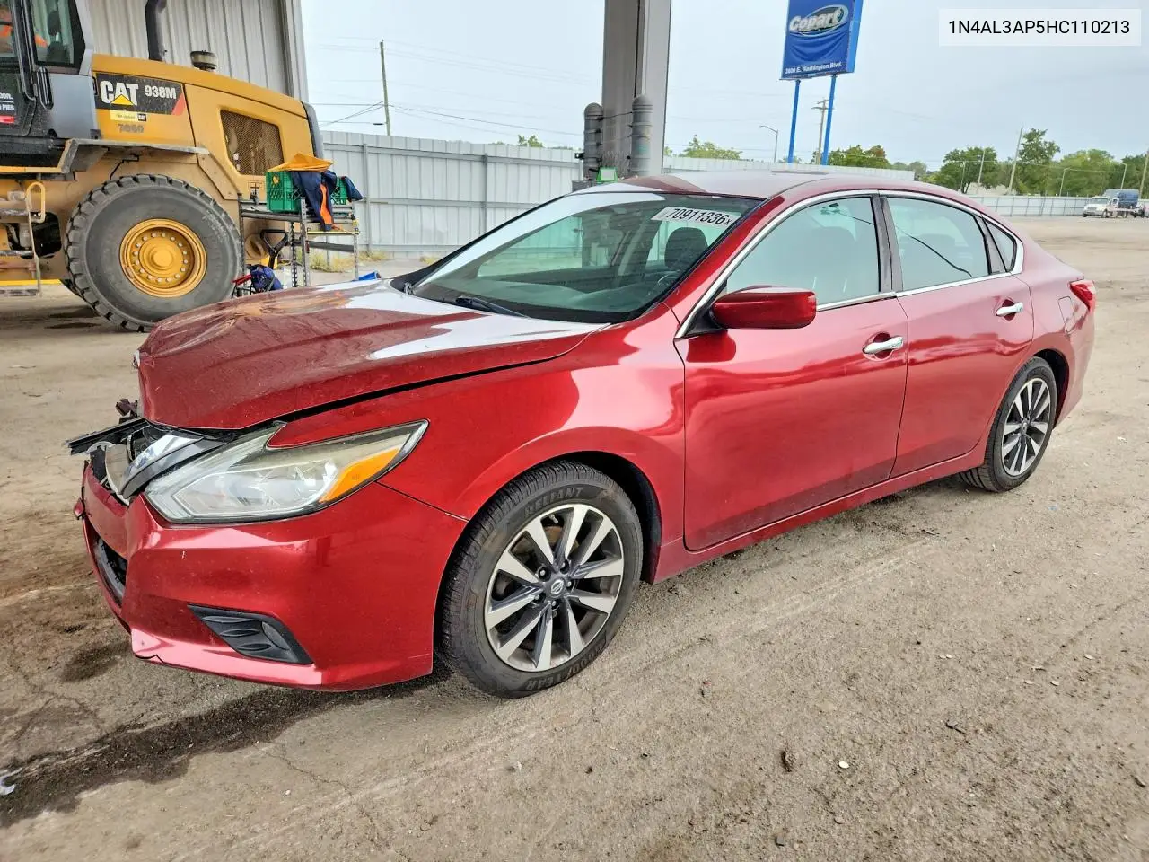 1N4AL3AP5HC110213 Nissan Altima 2017 — повреждение Передняя часть, фото до ремонта