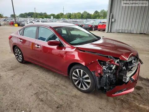 1N4AL3AP5HC110213 — 2017 Nissan Altima, фото 4 с аукциона Copart, Передняя часть