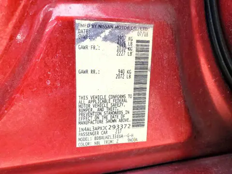2018 NISSAN ALTIMA VIN 1N4AL3APXJC293372 фото 12