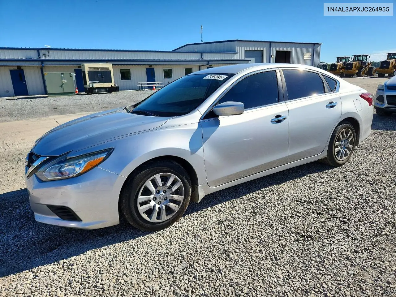 2018 Nissan Altima 2.5 S VIN 1N4AL3APXJC264955 фото 1