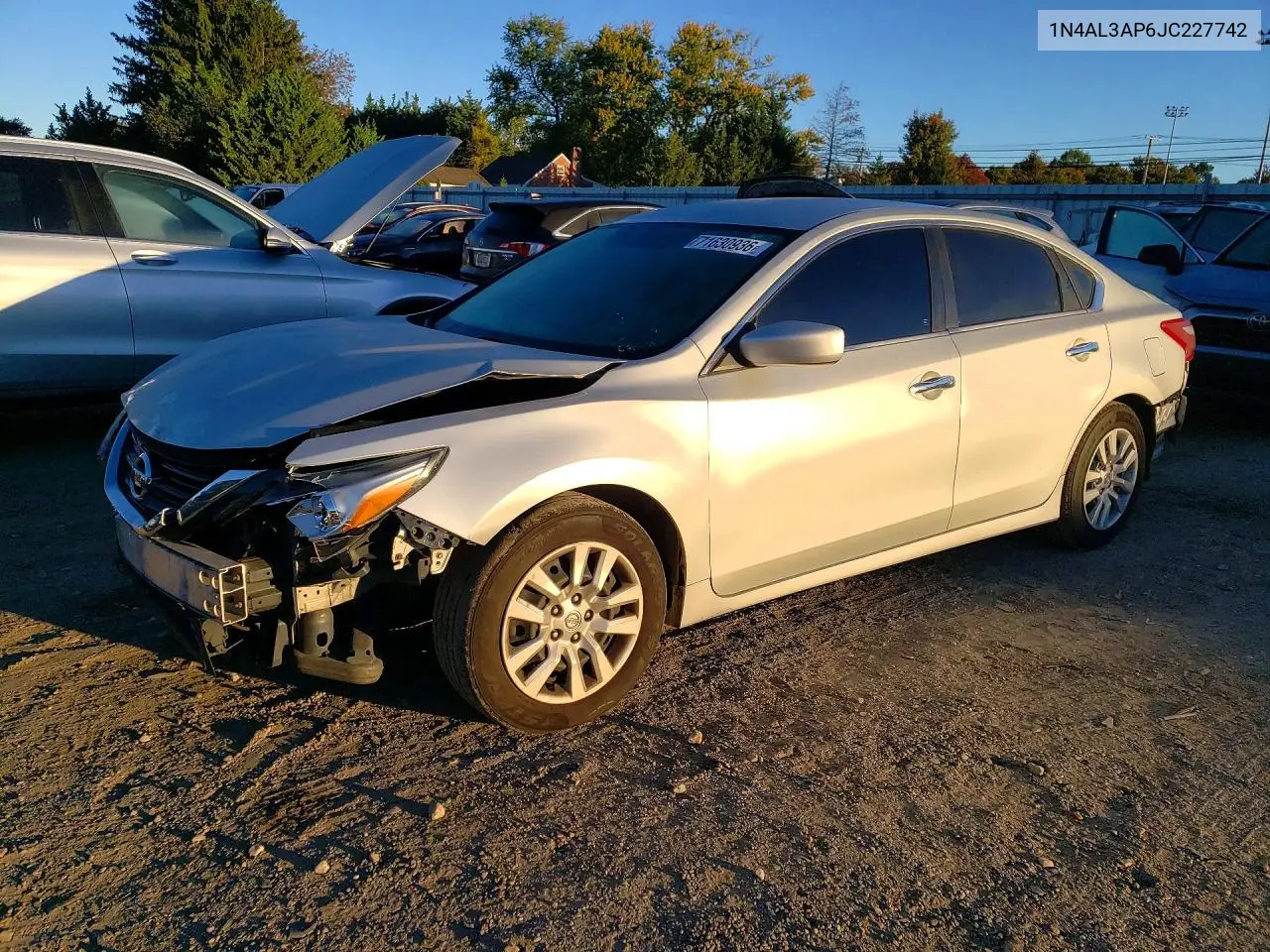 2018 Nissan Altima 2.5 S VIN 1N4AL3AP6JC227742 фото 1