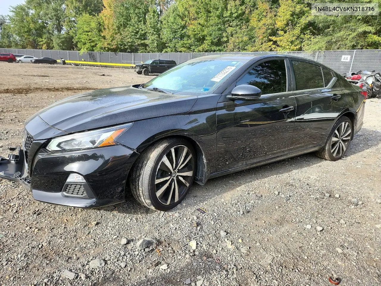 2019 Nissan Altima Sr VIN 1N4BL4CV6KN318716 фото 1