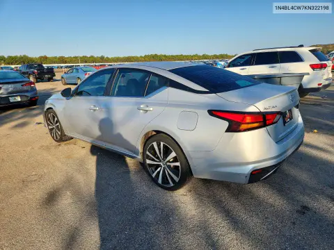 2019 Nissan Altima Sr VIN 1N4BL4CW7KN322198 фото 2
