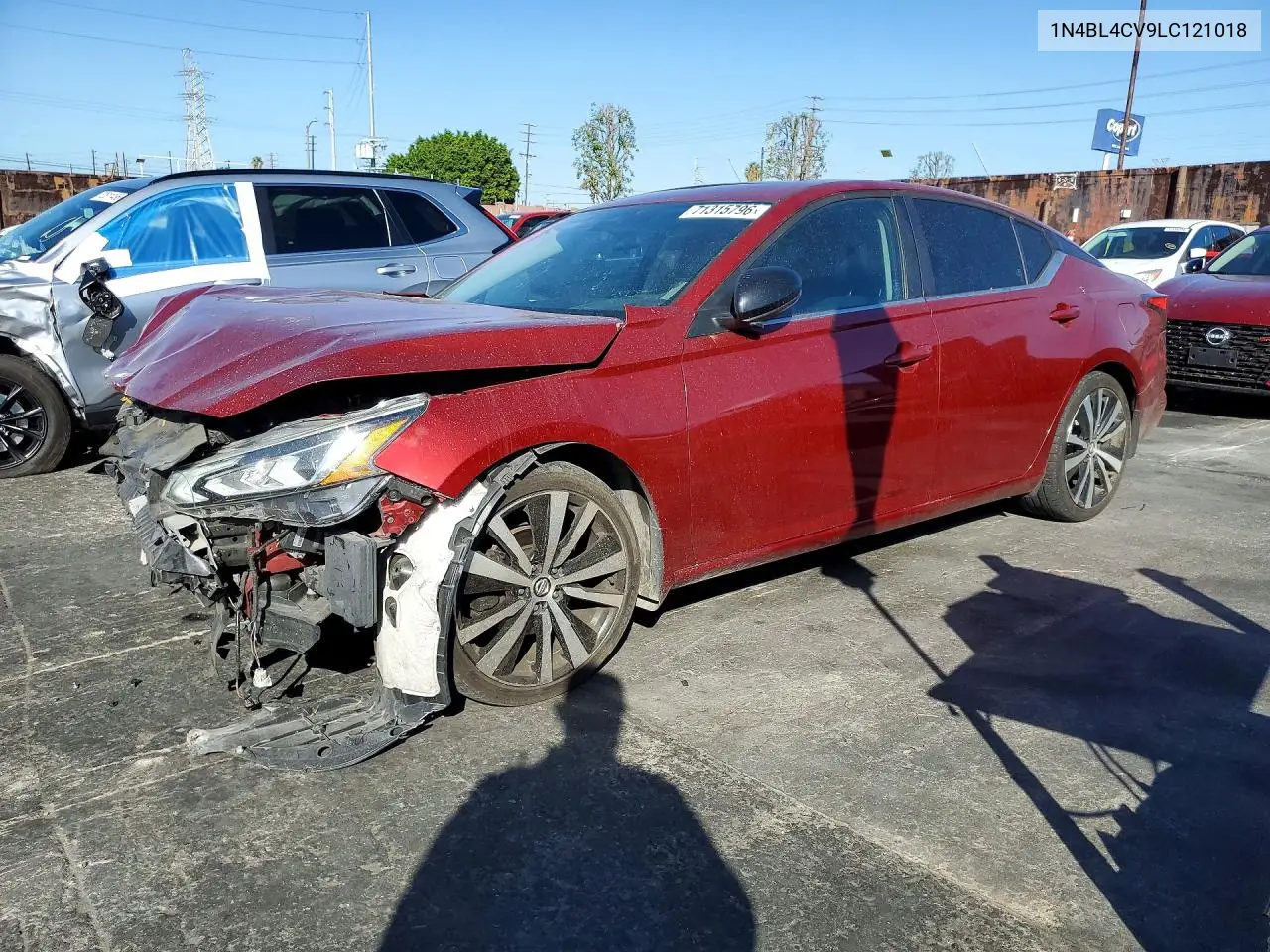 2020 Nissan Altima Sr VIN 1N4BL4CV9LC121018 фото 1