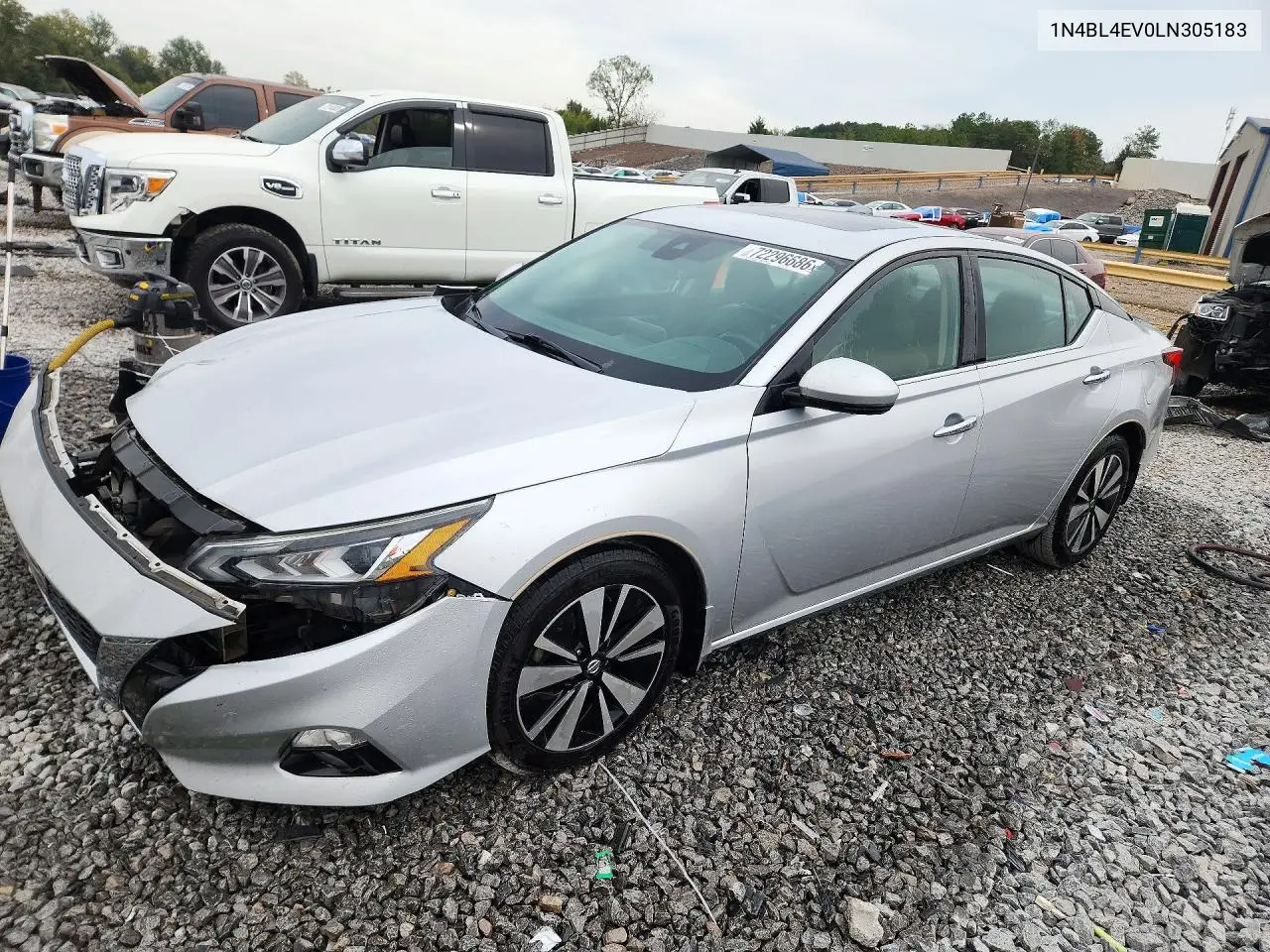 2020 Nissan Altima Sl VIN 1N4BL4EV0LN305183 фото 1
