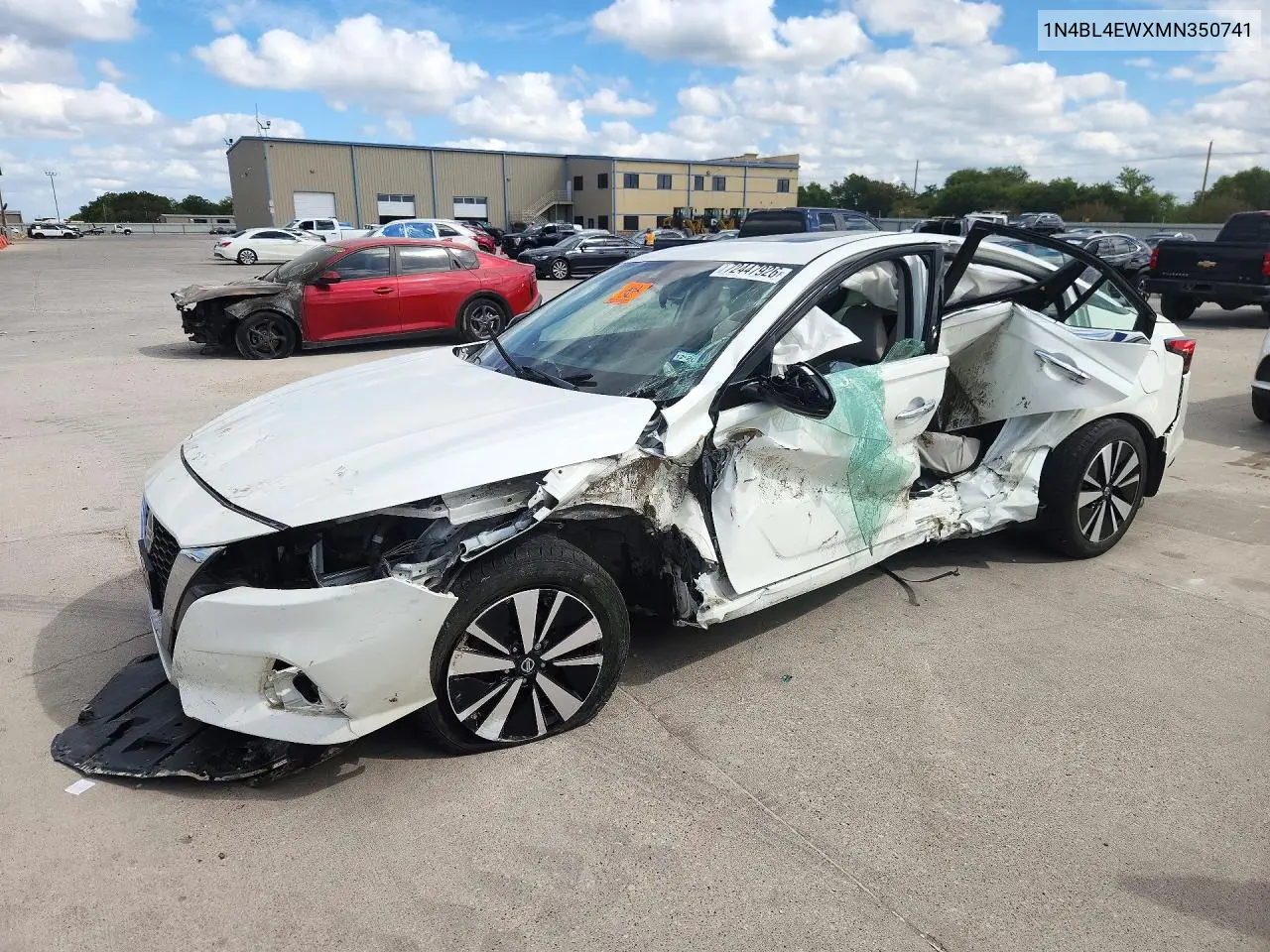 2021 Nissan Altima Sl VIN 1N4BL4EWXMN350741 фото 1