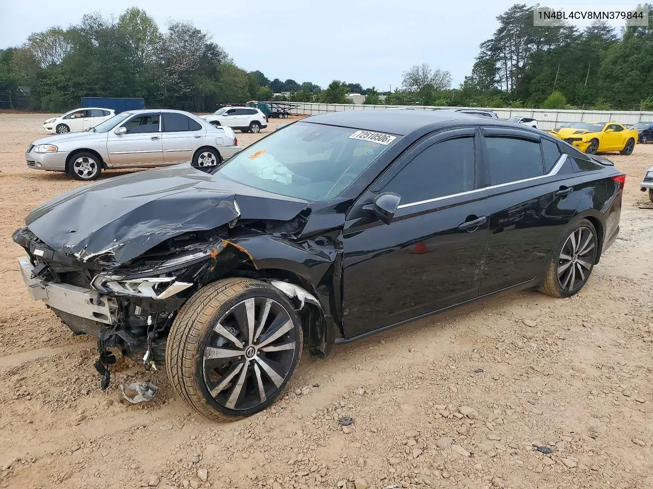 2021 Nissan Altima Sr VIN 1N4BL4CV8MN379844 фото 1