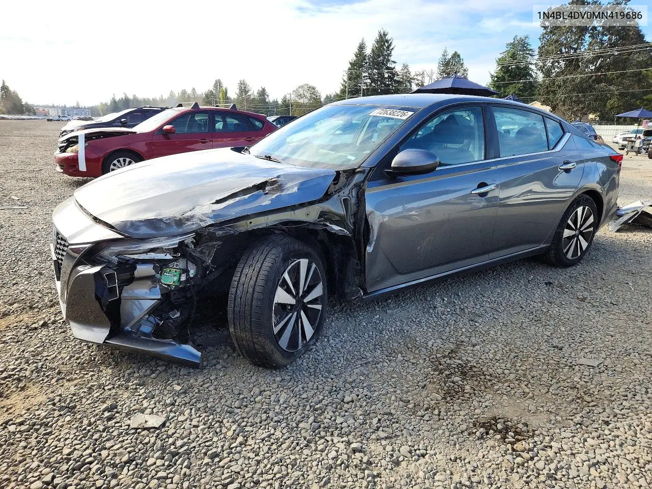 2021 Nissan Altima Sv VIN 1N4BL4DV0MN419686 фото 1