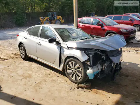 1N4BL4BV4RN360653 — 2024 Nissan Altima, фото 4 с аукциона Copart 15.10.2026, Передняя часть