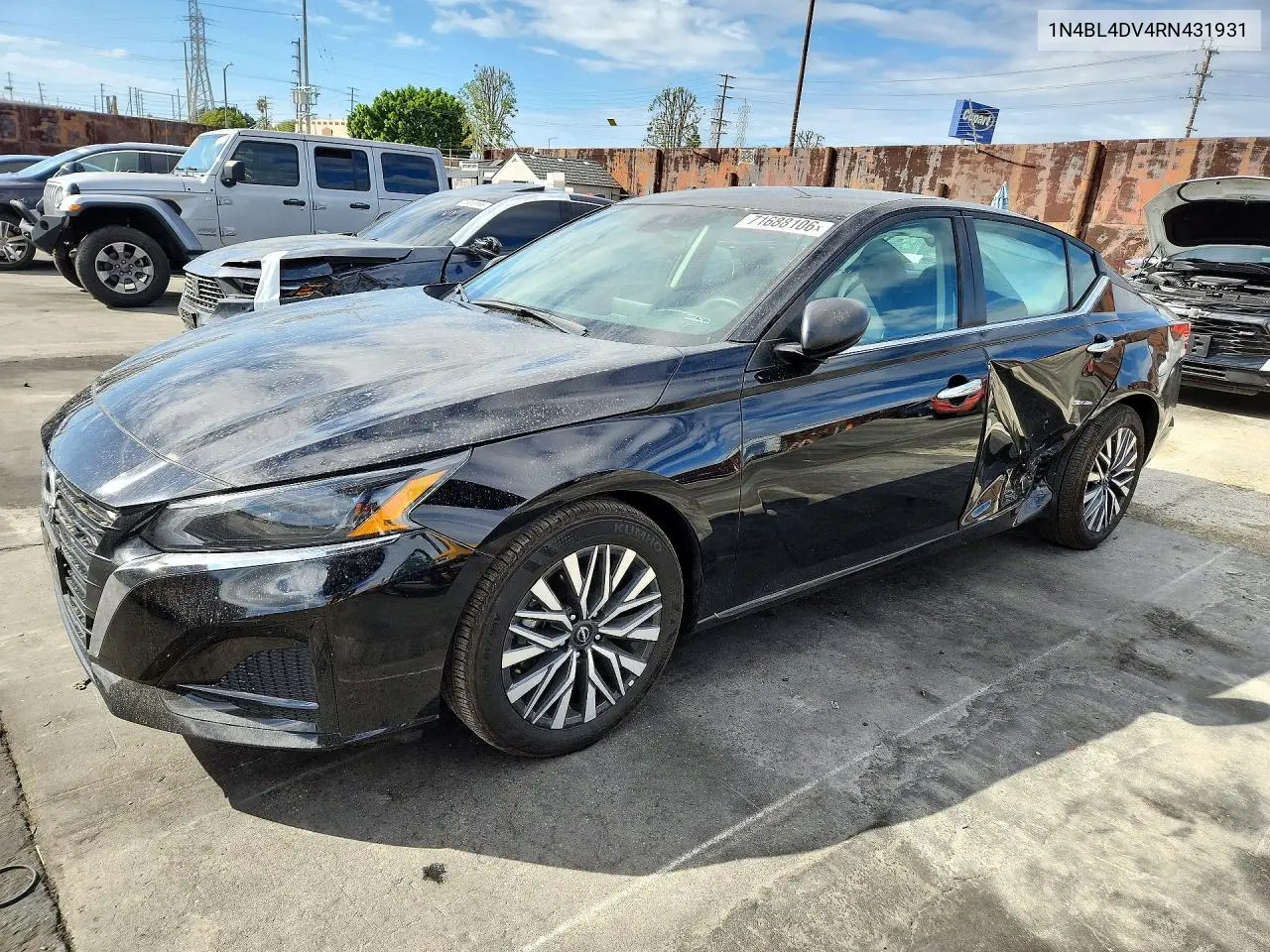 2024 Nissan Altima Sv VIN 1N4BL4DV4RN431931 фото 1