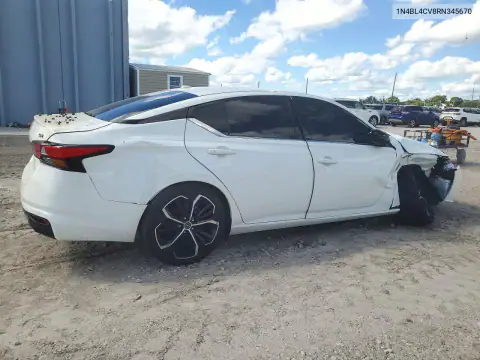 2024 Nissan Altima Sr VIN 1N4BL4CV8RN345670 фото 3