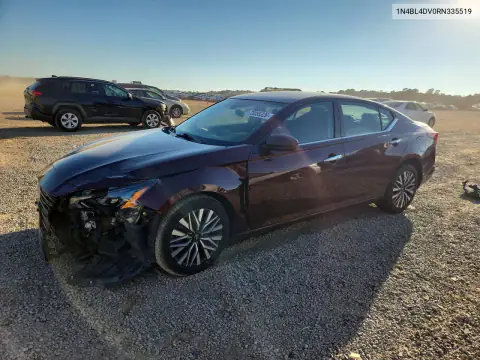 1N4BL4DV0RN335519 — 2024 Nissan Altima, Передняя часть, фото до ремонта