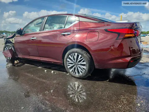 2025 Nissan Altima Sv VIN 1N4BL4DV0SN351449 фото 2