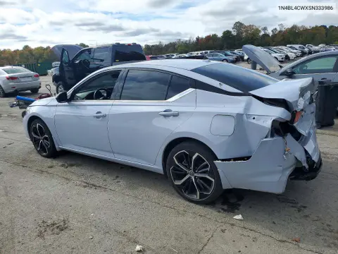 2025 Nissan Altima Sr VIN 1N4BL4CWXSN333986 фото 2