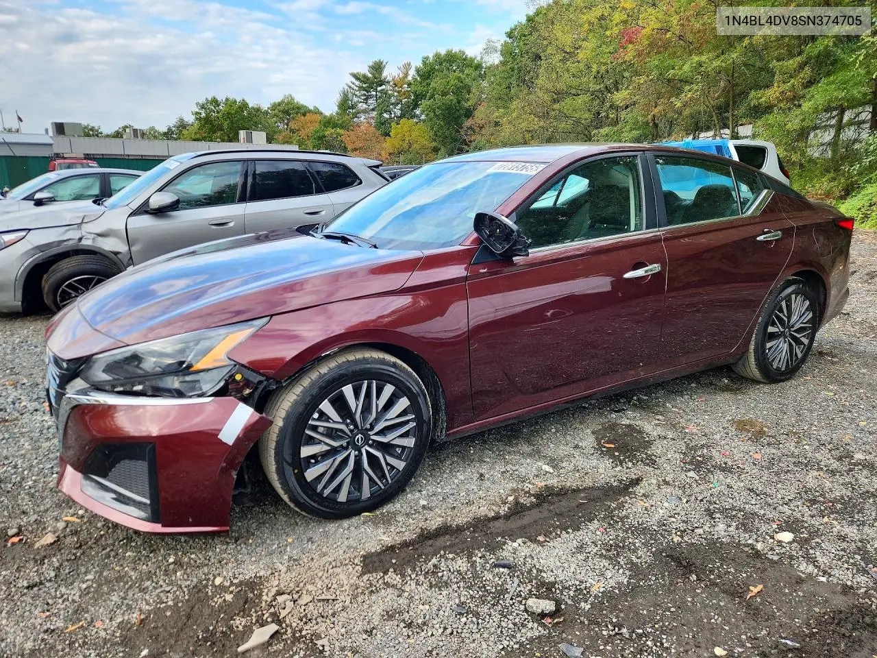 1N4BL4DV8SN374705 Nissan Altima 2025 — повреждение Передняя часть, фото до ремонта