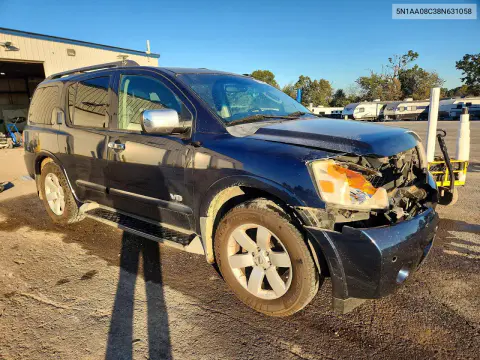 2008 Nissan Armada Se VIN 5N1AA08C38N631058 фото 4