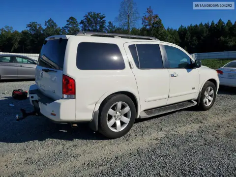 2009 Nissan Armada Se VIN 5N1AA08D59N604292 фото 3