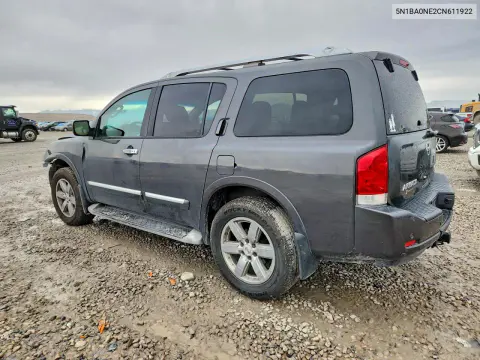 2012 Nissan Armada Platinum VIN 5N1BA0NE2CN611922 фото 2