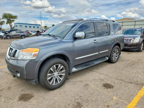 5N1BA0NC2FN608778 — 2015 Nissan Armada, Задняя часть (Rear End), фото до ремонта
