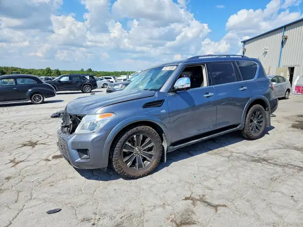 JN8AY2NE4H9706784 — 2017 Nissan Armada, Передняя часть (Front End), фото до ремонта