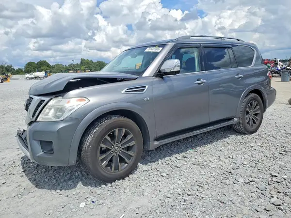 JN8AY2NC3H9507952 — 2017 Nissan Armada, Передняя часть (Front End), фото до ремонта