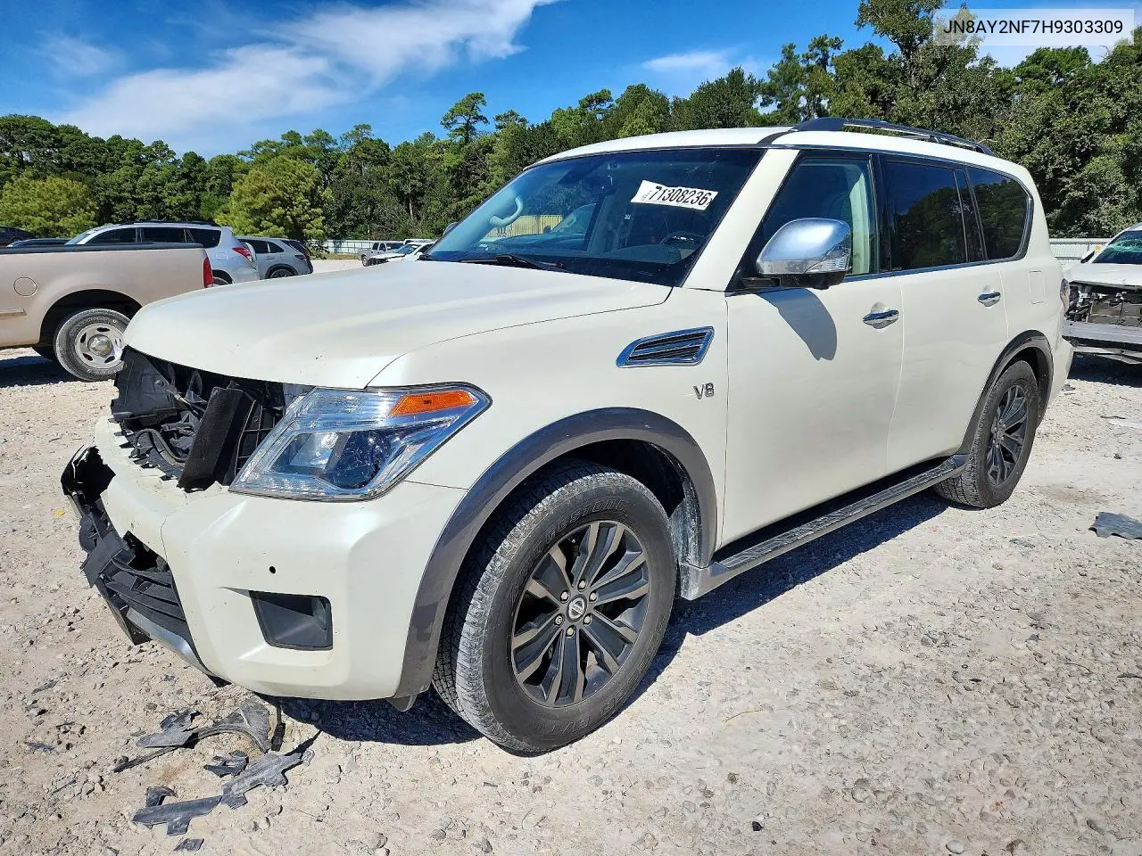 2017 Nissan Armada Platinum VIN JN8AY2NF7H9303309 фото 1