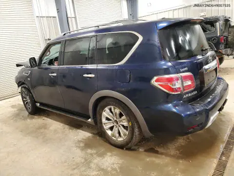 2017 Nissan Armada Sl VIN JN8AY2ND6H9007535 фото 2