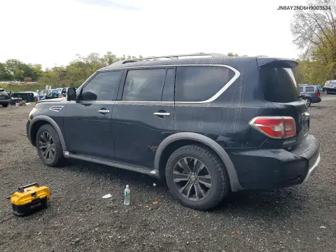 2017 Nissan Armada Platinum VIN JN8AY2ND6H9003534 фото 2