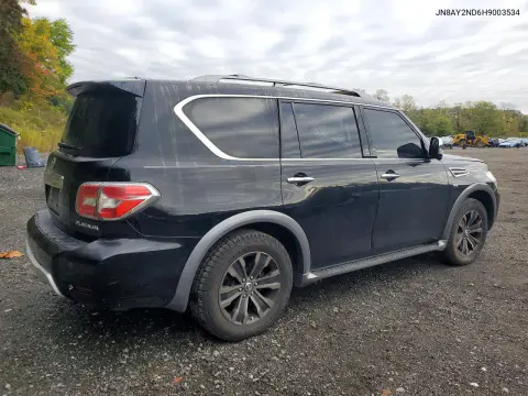 2017 Nissan Armada Platinum VIN JN8AY2ND6H9003534 фото 3