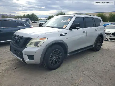 JN8AY2NC9H9500231 — 2017 Nissan Armada, Мелкие вмятины и царапины, фото до ремонта