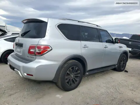 2017 Nissan Armada Platinum VIN JN8AY2NC9H9500231 фото 3