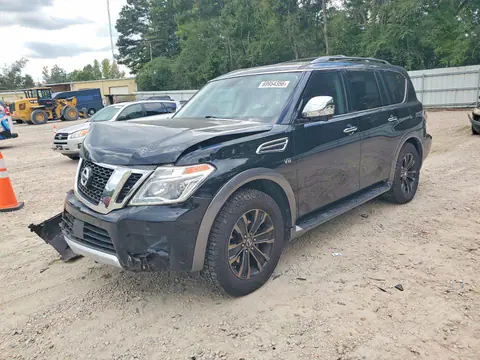 JN8AY2NC1J9556170 — 2018 Nissan Armada, Передняя часть (Front End), фото до ремонта