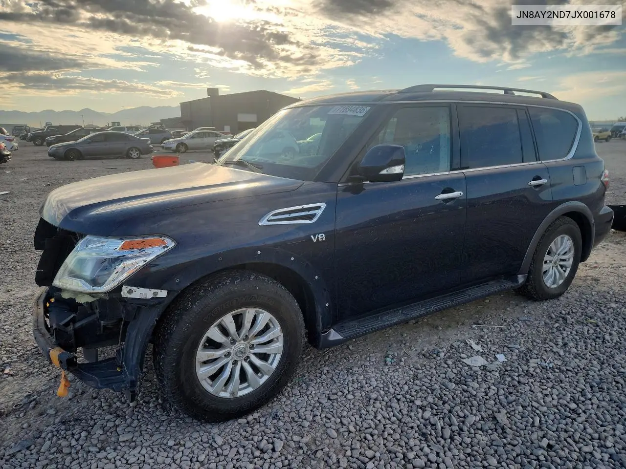 2018 Nissan Armada Sv VIN JN8AY2ND7JX001678 фото 1