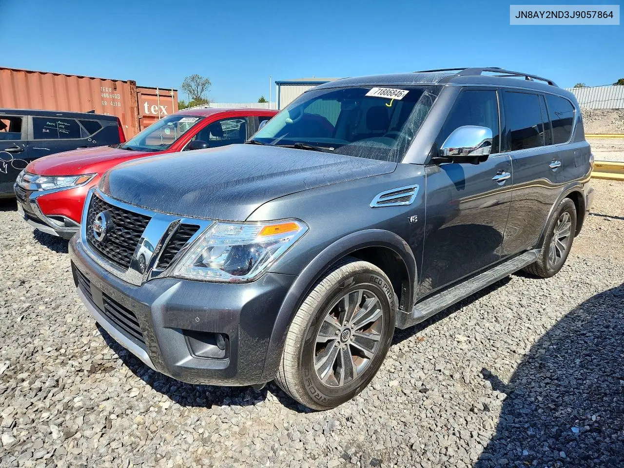 JN8AY2ND3J9057864 Nissan Armada 2018 — повреждение Мелкие вмятины и царапины, фото до ремонта