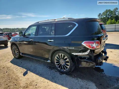 JN8AY2NDXKX008660 — 2019 Nissan Armada, фото 2 с аукциона Copart, Передняя часть