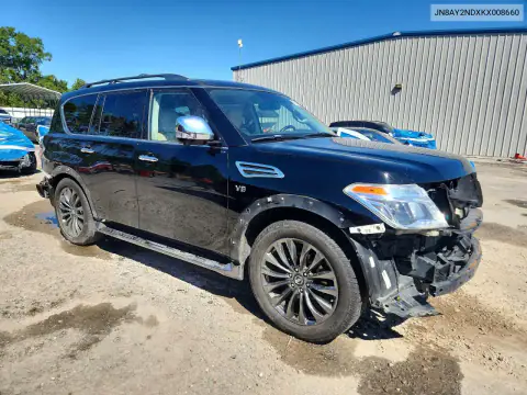JN8AY2NDXKX008660 — 2019 Nissan Armada, фото 4 с аукциона Copart, Передняя часть