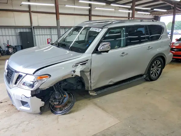 JN8AY2NC3K9587020 — 2019 Nissan Armada, Передняя часть (Front End), фото до ремонта