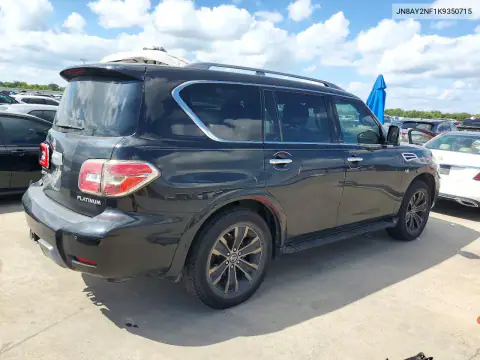 JN8AY2NF1K9350715 — 2019 Nissan Armada, фото 3 с аукциона Copart, Задняя часть