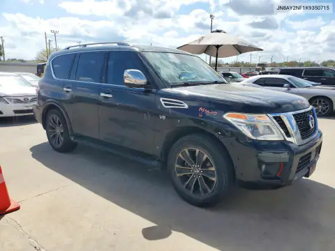 JN8AY2NF1K9350715 — 2019 Nissan Armada, фото 4 с аукциона Copart, Задняя часть