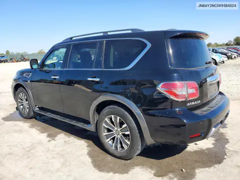 2019 Nissan Armada VIN JN8AY2NC5K9584524 фото 2