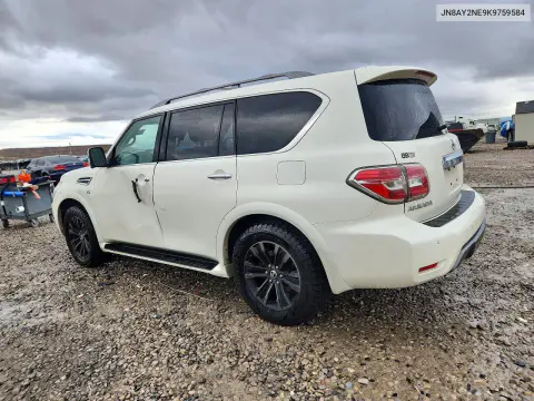 2019 Nissan Armada Platinum VIN JN8AY2NE9K9759584 фото 2
