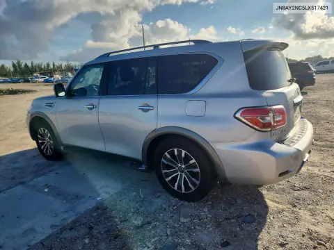 2020 Nissan Armada Sl VIN JN8AY2NC5LX517421 фото 2