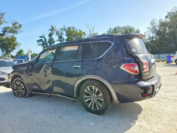 JN8AY2ND2L9105907 — 2020 Nissan Armada, фото 2 с аукциона Copart, Опрокидывание