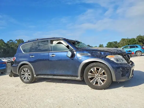 JN8AY2ND2L9105907 — 2020 Nissan Armada, фото 4 с аукциона Copart, Опрокидывание