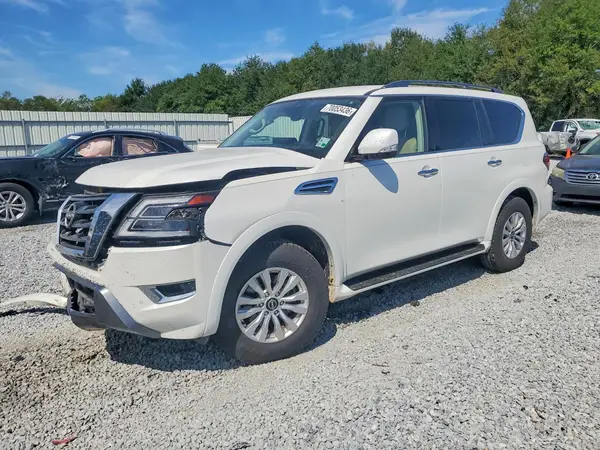 JN8AY2AC5P9182676 — 2023 Nissan Armada, Передняя часть (Front End), фото до ремонта
