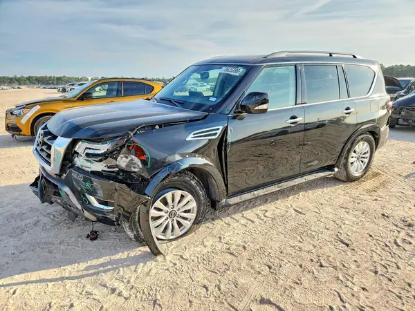 JN8AY2AC0P9183766 — 2023 Nissan Armada, Передняя часть (Front End), фото до ремонта